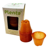 Plastikfreier Pflanztopf Plenta – 6 cm – 12er Set